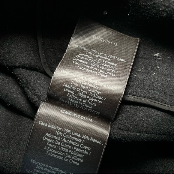 MACKAGE WOOL TRENCH JACKET WITH TIE - Picture 12 of 12